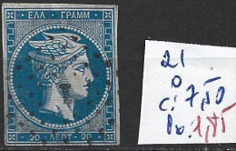 GRECE 21 Oblitéré Côte 7.50 € - Used Stamps