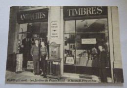 ANTIQUITES-TIMBRES - JACQUES SCHERER  PARIS GALERIE DE VALOIS - Magasins