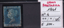 GRAN BRETAGNA 1841 N°4 USATO - Used Stamps