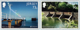 SALE!!! JERSEY 2018 EUROPA CEPT BRIDGES 2 Stamps With "EUROPA" Logo MNH ** - 2018