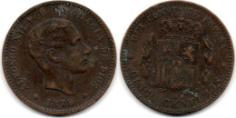 MA 29992 / Espagne - Spain - Spanien 50 Centimos 1879 OM TTB - Premières Frappes