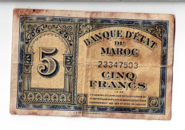 MAROC - 5 Francs 1944 - Marokko