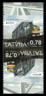 SALE!!! LATVIA LETONIA LETTONIE LETTLAND 2018 EUROPA CEPT Bridges 2 Stamps From Booklet (tete-beche) MNH ** - 2018