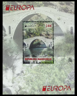 SALE!!! MACEDONIA MACEDOINE MAKEDONIEN 2018 EUROPA CEPT BRIDGES S/S Souvenir Sheet MNH ** - 2018