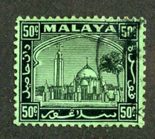 8042 BCXX 1936 Malaysia Scott # 56 Used (offers Welcome) - Selangor