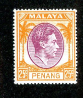 8060 BCXX 1949 Malaysia Scott # 16 MNH** (offers Welcome) - Penang