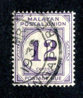 8093 BCXX 1936 Malaysia Scott # J11 Used (offers Welcome) - Malayan Postal Union