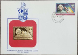 Albert Einstein, Einstein's Theory Of Relativity, Mathematics Formula, Physics, Nobel Prize GOLDEN, GOLD STAMP On FDC - Albert Einstein