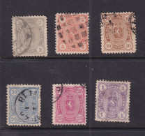 Finland 1881-3 Full Set Perf 12.5 Sc 25-30 Used CV $122 15860 - Gebruikt