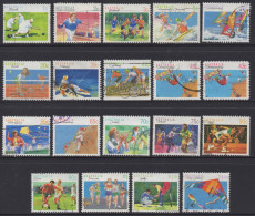 AUSTRALIA 1989-94 " SPORTS "SET OF (19) VFU. - Gebruikt