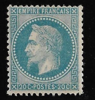 France N°29B** Cote +300€. - 1863-1870 Napoléon III Con Laureles
