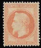France N°31* Orange Pâle, Napoléon Lauré, Signé Baudot. Cote 1950€. - 1863-1870 Napoléon III Con Laureles