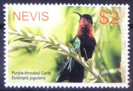 Nevis 2005 MNH, Purple-throated Carib Hummingbird, Birds - Colibris