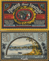 Neustadt Notgeld: 961.2 Bild 1 Samoa Gebraucht (III) 1922 50 Pfennig Neustadt Amt - Autres & Non Classés