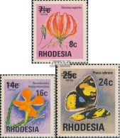 Rhodesien 172-174 (kompl.Ausg.) Postfrisch 1976 Aufdruckausgabe - Rhodesia (1964-1980)