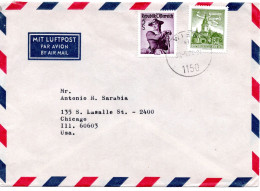 73935 - Österreich - 1974 - S5 Trachten MiF A LpBf WIEN -> Chicago, IL (USA) - Lettres & Documents