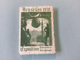 Vignette Exposition BRUXELLES 1910 - Tourism (Labels)