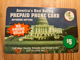 Prepaid Phonecard USA, ACS Telecom - Autres & Non Classés