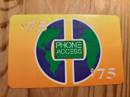 Prepaid Phonecard USA, Phone Access International - Autres & Non Classés