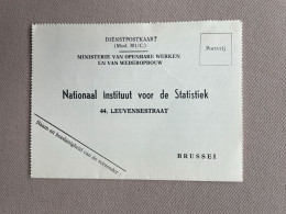 DIENSTPOSTKAART Mod. 301/C - 1963 - Ministerie Van Openbare Werken En Van Wederopbouw - NIS Brussel - Postkarten 1951-..