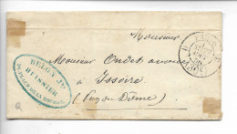 PARIS CAD De Taxe 30c Bureau De Quartier 1856   ..G - Other & Unclassified