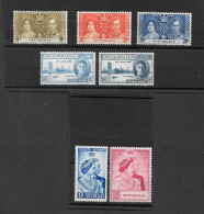 SEYCHELLES 1937 CORONATION, 1946 VICTORY AND 1948 SILVER WEDDING SETS (LIGHTLY) MOUNTED MINT Cat £24+ - Seychelles (...-1976)