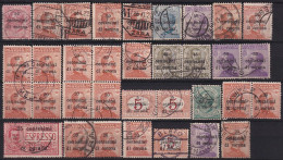 ITALY - DALMATIA - Italian Occupation Of Dalmatia, Lot Of Cancelled Stamps, All Croatian Places / 1 Scan - Dalmatie