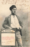 FANTAISIES - Hommes - Bureau De Placement - Jeune Homme Sérieux - Carte Postale Ancienne - Männer