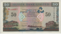 Northern IRELAND  £50  Pounds  P338  ULSTER Bank  Dated  01.07.19 ( Landscape Belfast At Front ) - 50 Pond