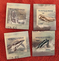 BURUNDI Mammiferes Marins, Baleines, Baleine. Yvert N°2094/97 Non Dentelé.** Neuf Sans Charnière (MNH) - Ballenas