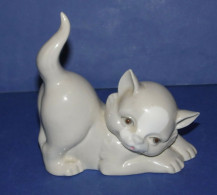 Porcelain Sculpture  The Cat Valencia - Otros & Sin Clasificación