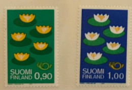 Norden 1977 FINLAND Suomi 1st Printing Dull Gum ~ Erstauflage Matte Gummierung ~ Seerosen Water Lilies - Unused Stamps