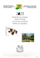CHIPRE TURCO NORTHERN TURKISH CYPRUS ZYPERN 2023 Works Of Artists BROCHURE Nº 317 - Autres & Non Classés