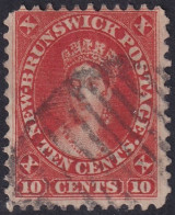 New Brunswick 1860 Sc 9  Used Numeral Grill Cancel - Used Stamps