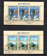 Romania 2003 Set Europe/CEPT/Art/Flowers Stamps (Michel Block 330/31) Nice Used - Used Stamps