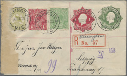 Australia - Postal Stationery: 1920, Stationery Envelope KGV Star 1/2d With Same - Postal Stationery