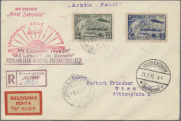 Zeppelin Mail - Germany: 1931, Polarfahrt, UdSSR-Post, Ungezähnter Satz (Mi.Nr. - Airmail & Zeppelin