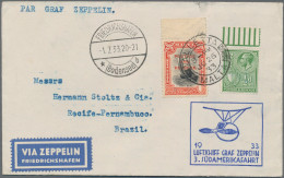 Zeppelin Mail - Europe: 1933, 3. Südamerikafahrt, Zuleitungspost Malta, Brief Mi - Europe (Other)