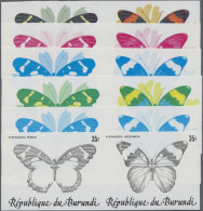 Thematics: Animals-butterflies: 1984, Burundi. Butterflies (Euphaedra Perseis, E - Vlinders