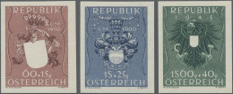 Thematics: Emblems: 1949, 60 G, 1 S Und 1,6 S Des Heimkehrer-Satzes, Ungezähnt U - Sonstige & Ohne Zuordnung