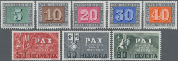 Schweiz: 1945, PAX Satz, Dabei 2 Und 5 Fr. Vom Rand - Unused Stamps