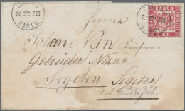 Baden - Bahnpost: 1868, 3 Kr Auf Brief Mit Sauberem Bahnpost-K1 "CONSTANZ BASEL - Other & Unclassified