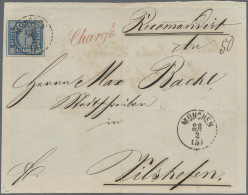 Bayern - Marken Und Briefe: 1862, 6 Kr. Blau, Farbtiefes Und Allseits Voll- Bis - Other & Unclassified