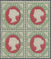 Helgoland - Marken Und Briefe: 1889, 1½ P./10 Pfg. Hellgrün/hellrot Im Farbfrisc - Heligoland