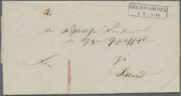 Preußen - Vorphilatelie: 1857, "Frei 1", Francobrief Auf Grenzbezirksbrief Aus R - Prephilately