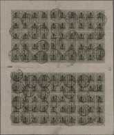 Württemberg - Marken Und Briefe: 1923, 1 Mio. Mark Auf 60 Pfg. Dunkeloliv, Kompl - Other & Unclassified