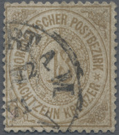 Norddeutscher Bund - Marken Und Briefe: 1871 18 Kr. Olivbraun, Gezähnt 13¾:12¼, - Andere & Zonder Classificatie