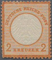 Deutsches Reich - Brustschild: 1872, Kleiner Schild 2 Kr Rötlichorange, POSTFRIS - Ungebraucht