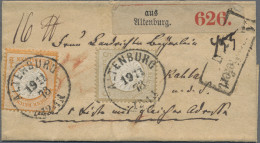 Deutsches Reich - Brustschild: 1872, Großer Schild ½ Gr. Orange Und 5 Gr. Ockerb - Covers & Documents