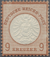 Deutsches Reich - Brustschild: 1872, Großer Schild 9 Kr Rötlichbraun, Postfrisch - Unused Stamps